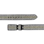 Cinturon Hombre En Hilo De Plata Mabo Mil Aros Doble Color 2" - Imagen 3