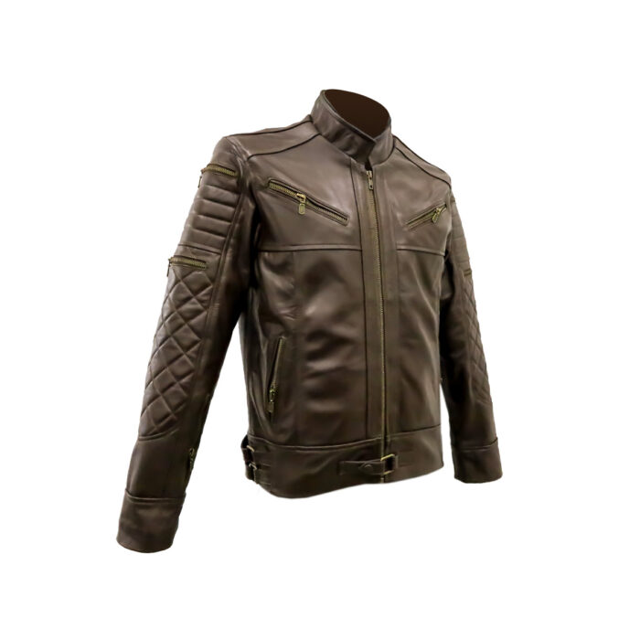 Chamarra Hombre En Piel Autentica Mabo Carlo - Imagen 4