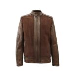 Chamarra Hombre Premium En Piel Autentica Mabo Aquiles Florencia