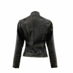 Chamarra Mujer Premium En Piel Autentica Mabo Nemesis Avejentado - Imagen 4