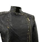 Chamarra Mujer Premium En Piel Autentica Mabo Nemesis Avejentado - Imagen 5