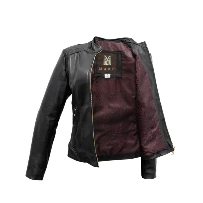 Chamarra Mujer En Piel Autentica Mabo Jg Jessica - Imagen 5