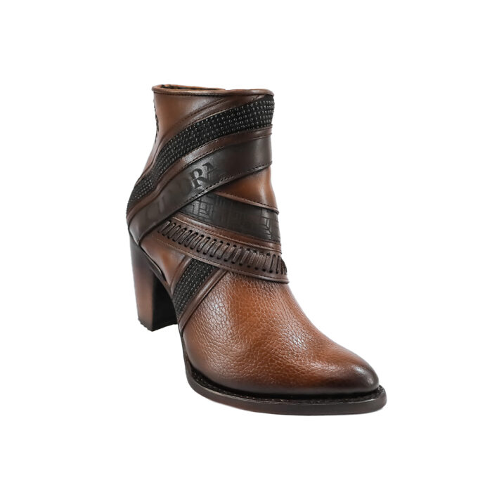 Botines Mujer Casual En Piel Autentica Cuadra 3F86Rs - Imagen 2