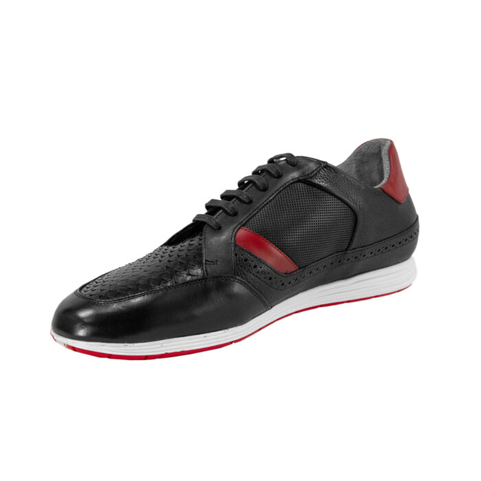Sneakers Hombre En Piel Autentica Cuadra 81Kpmts - Imagen 4