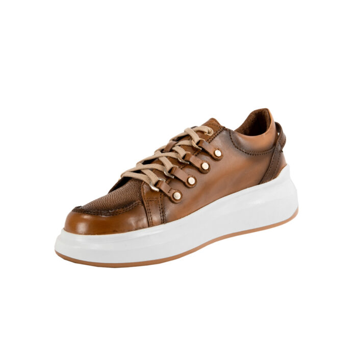 Sneakers Mujer En Piel Autentica Cuadra 4P7Mtbv - Imagen 4