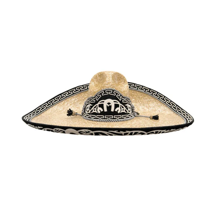 Sombrero Hombre Charro De Trigo Avelar Galoneado - Imagen 3