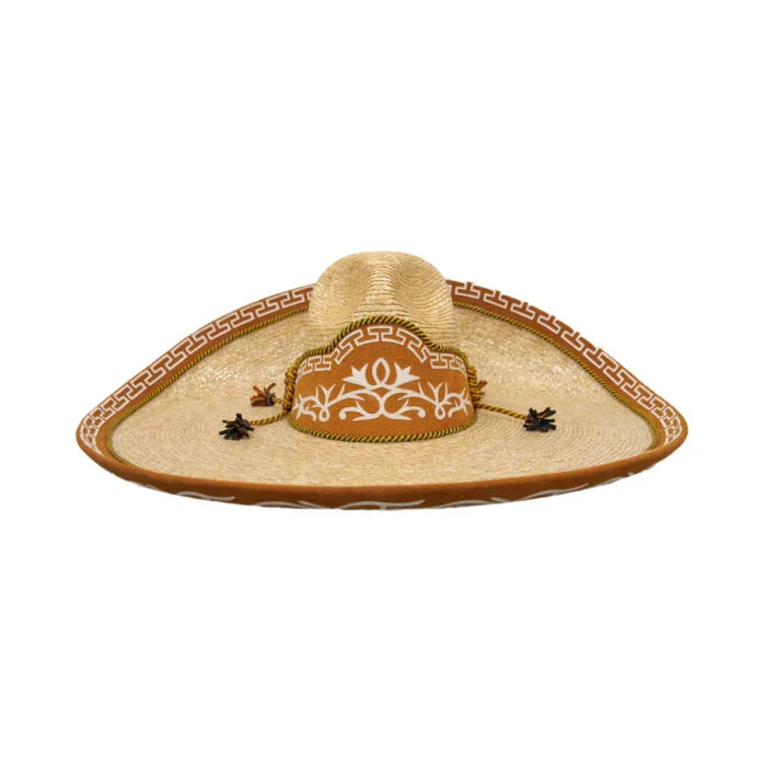 Sombrero Hombre Charro De Trigo Avelar Galoneado - Imagen 2