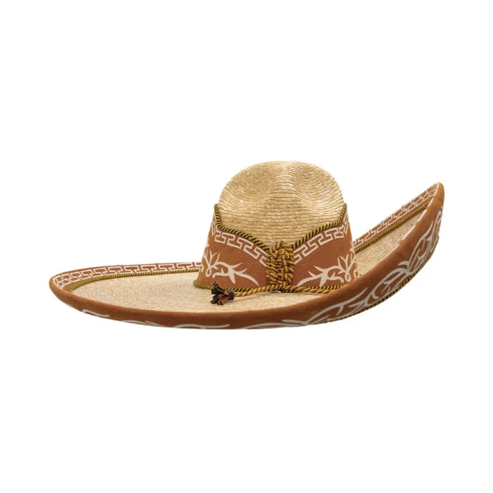 Sombrero Hombre Charro De Trigo Avelar Galoneado - Imagen 5