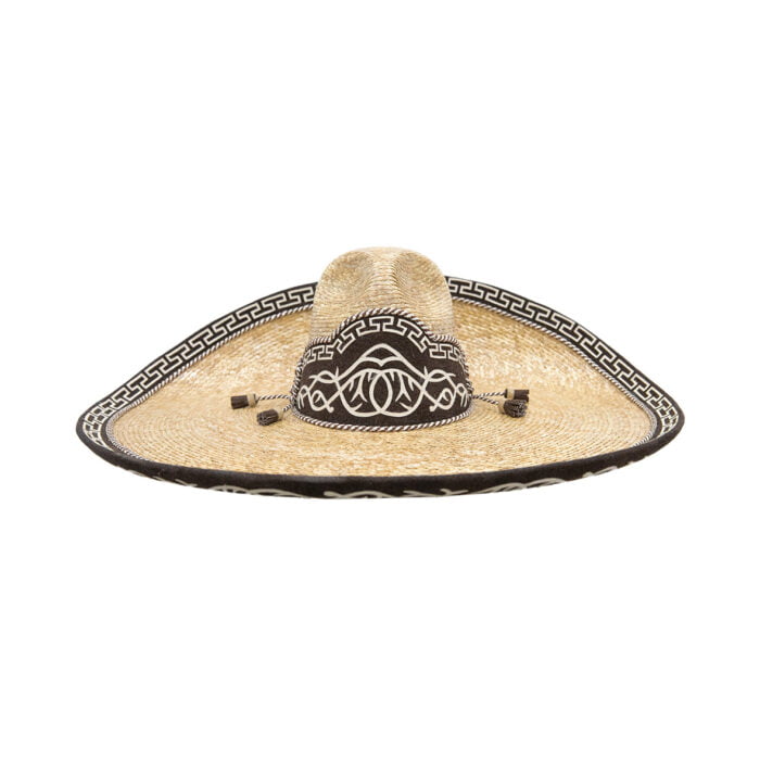 Sombrero Hombre Charro De Trigo Avelar Galoneado - Imagen 1