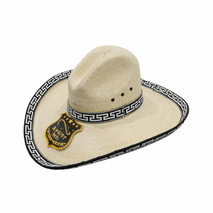 9001874-5-1.jpg Sombrero Hombre Avelar Palma Blanca Robavaca Galoneado - Imagen 6