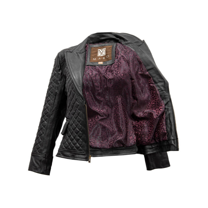 Chamarra Mujer En Piel Autentica Mabo Toscana - Imagen 2