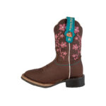 Botas Ni?a Vaqueras En Piel Crazy Nokota Bordado Rosa Jessie H15 - Imagen 3
