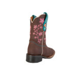 Botas Ni?a Vaqueras En Piel Crazy Nokota Bordado Rosa Jessie H15 - Imagen 5