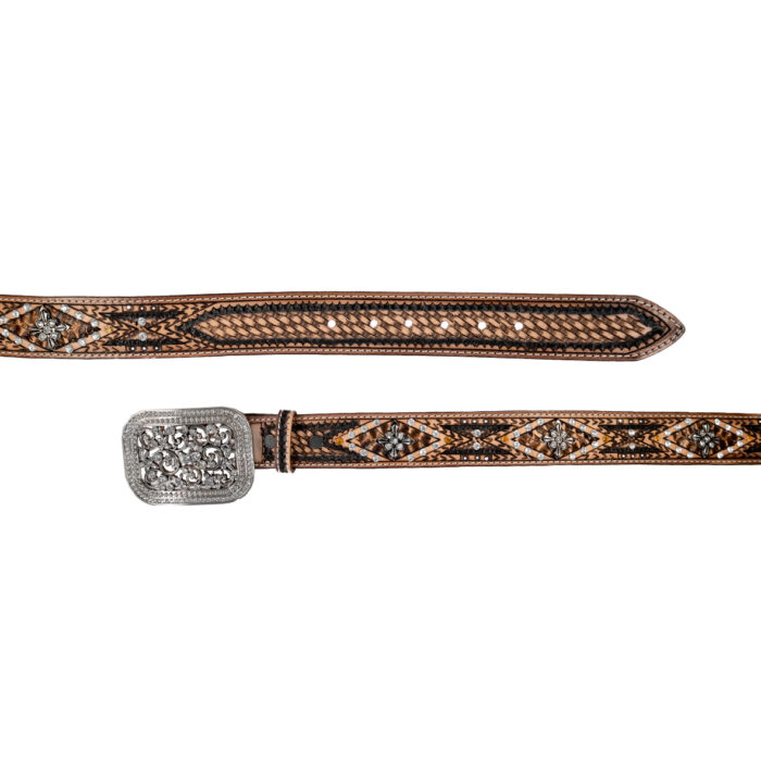 Cinturon Mujer En Piel Autentica Mabo Western C/Piedra Mod129266 - Imagen 4