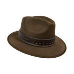 Sombrero Mujer En Piel Gamuza Mabo Texana Explorer Som-Her 00Cf - Imagen 2