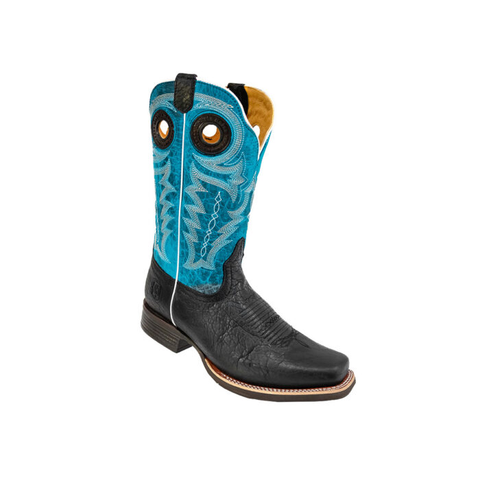 Botas Hombre Vaqueras En Piel Autentica Nokota Stankey H10 Quarry El?ctrico - Imagen 2