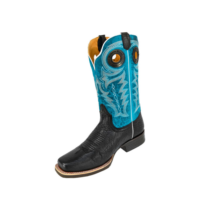 Botas Hombre Vaqueras En Piel Autentica Nokota Stankey H10 Quarry El?ctrico - Imagen 4