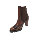 Botines Mujer Casual En Piel Autentica Cuadra T33Vurs - Imagen 4