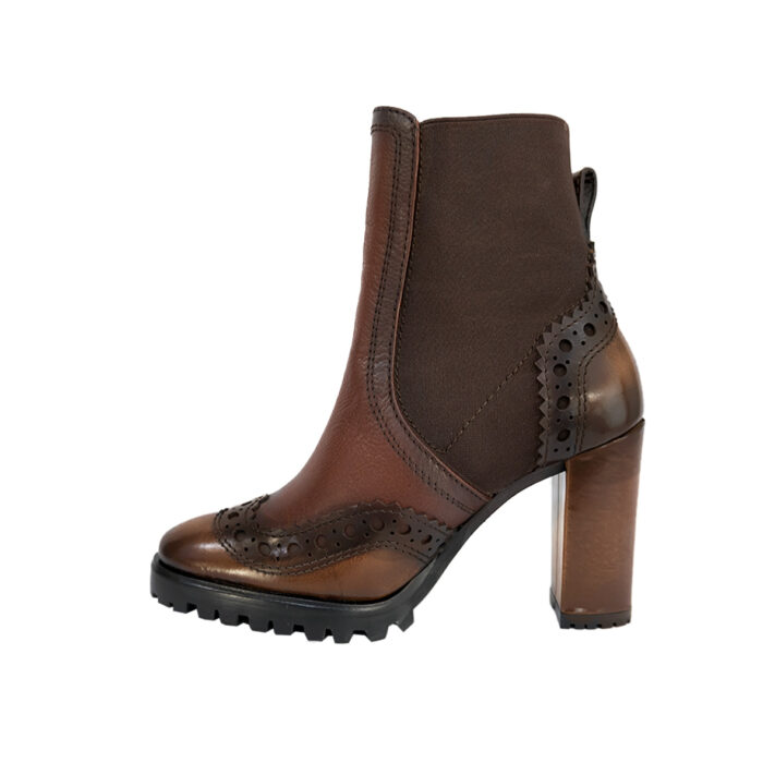 Botines Mujer Casual En Piel Autentica Cuadra T33Vurs - Imagen 3