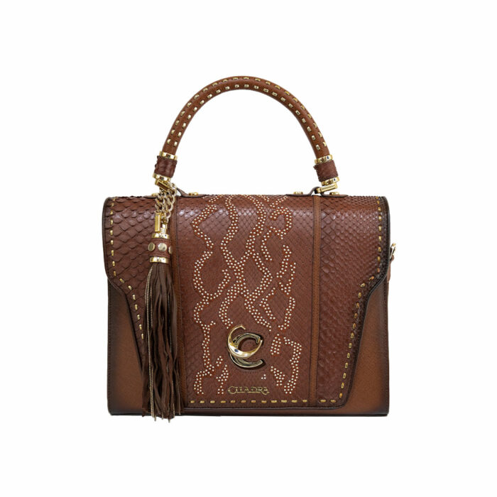 Bolsa Mujer En Piel Autentica Cuadra Bo458Pm - Imagen 1