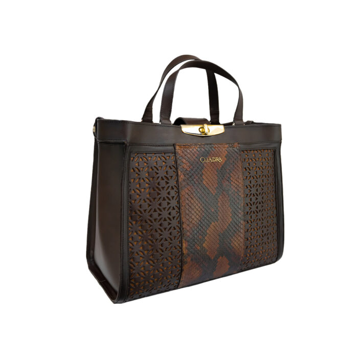 Bolsa Mujer En Piel Autentica Cuadra Bo482Pi - Imagen 3