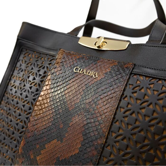 Bolsa Mujer En Piel Autentica Cuadra Bo482Pi - Imagen 6