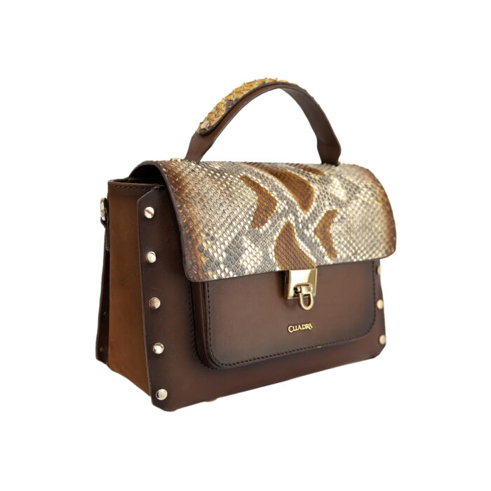 Bolsa Mujer En Piel Autentica Cuadra Bod08Pi - Imagen 3