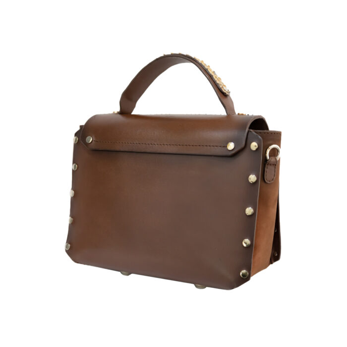 Bolsa Mujer En Piel Autentica Cuadra Bod08Pi - Imagen 6