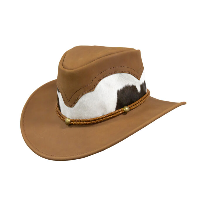 Sombrero Hombre En Piel Autentica Canyon Pelo Vaquita - Imagen 6
