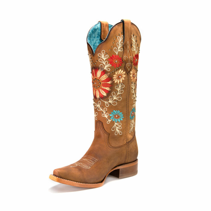 Botas Mujer Vaqueras En Piel Autentica Nokota Alessia H05 - Imagen 4