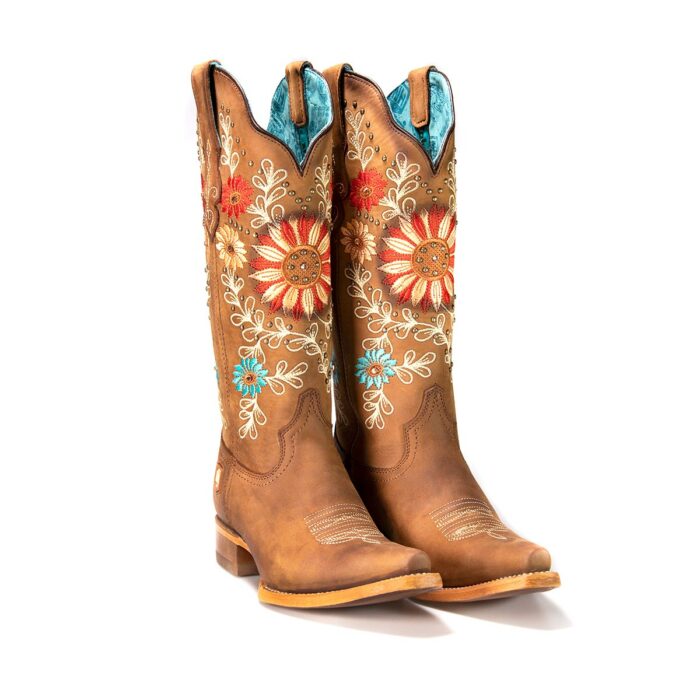 Botas Mujer Vaqueras En Piel Autentica Nokota Alessia H05 - Imagen 6