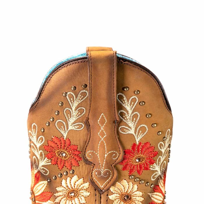 Botas Mujer Vaqueras En Piel Autentica Nokota Alessia H05 - Imagen 7