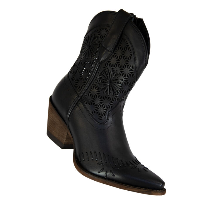 Botines Mujer Vaqueros En Piel Autentica Lyard Dinara Puma - Imagen 2