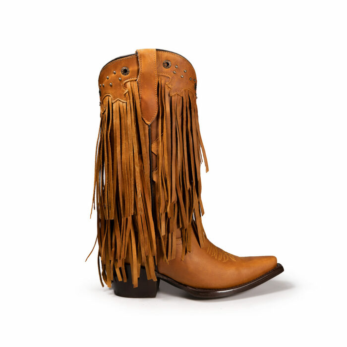 Botas Mujer En Piel Autentica Jar Boots Barbas 4502 - Imagen 4