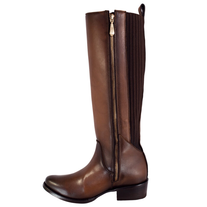 Botas Mujer En Piel Autentica Cuadra 1X4FRS - Imagen 3
