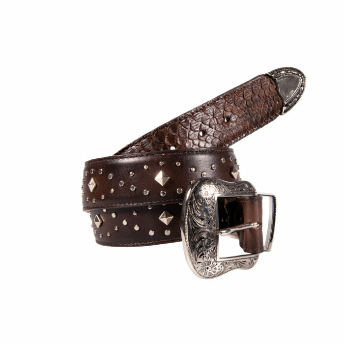 Cinturon Mujer En Piel Autentica Cuadra Cda06Pi - Imagen 4