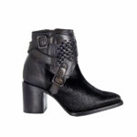 Botines Mujer En Piel Autentica Cuadra 4Q01RP Pelo Va Res