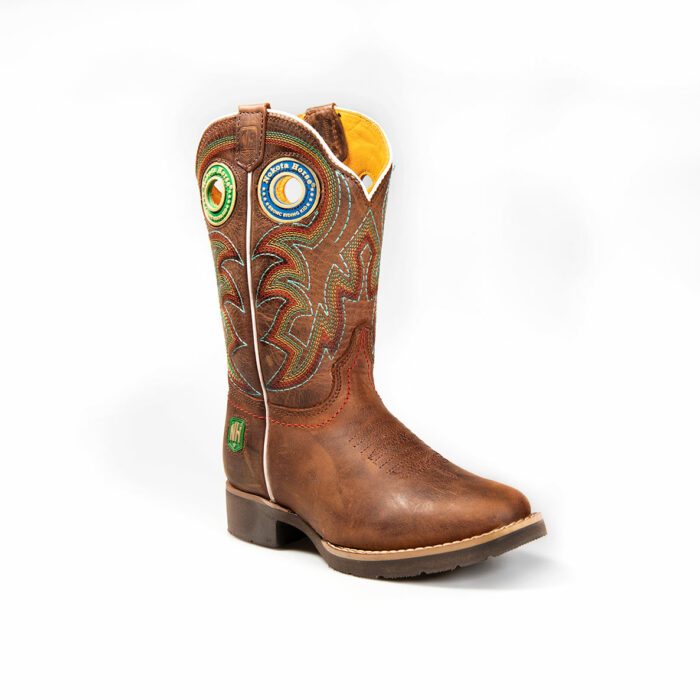 Botas Ni?o Vaqueras En Piel Autentica Nokota Woody H20 Coffee Colors - Imagen 2