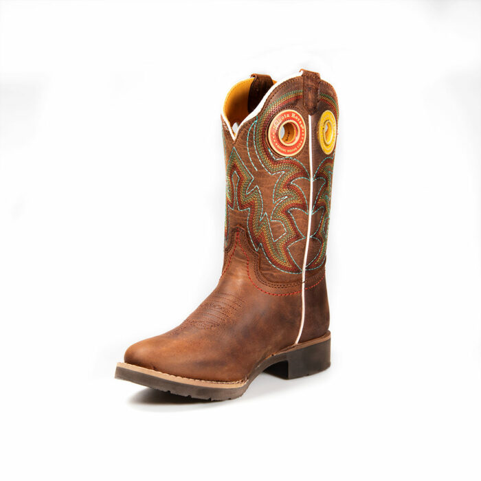 Botas Ni?o Vaqueras En Piel Autentica Nokota Woody H20 Coffee Colors - Imagen 3