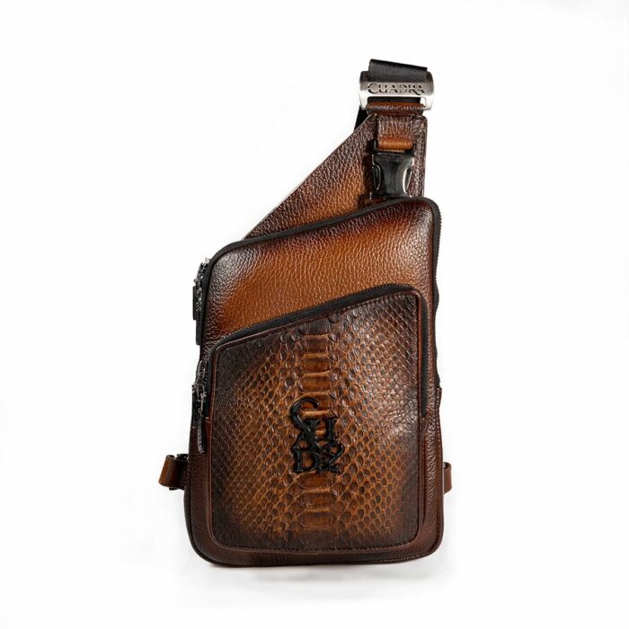 Bandolera Hombre En Piel Autentica Cuadra Boc15Pi - Imagen 1