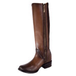 Botas Mujer En Piel Autentica Cuadra 1X4FRS - Imagen 4