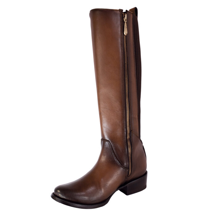 Botas Mujer En Piel Autentica Cuadra 1X4FRS - Imagen 4