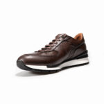 Sneakers Hombre Casuales En Piel Autentica Cuadra 132Tsvn - Imagen 5