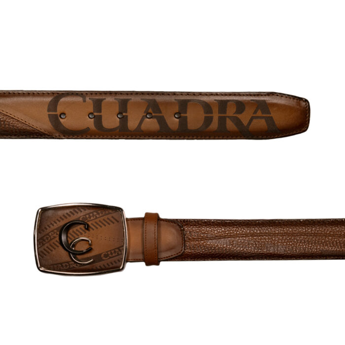 Cinturon Hombre En Piel Autentica Cuadra Cv493Rs - Imagen 3