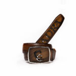 Cinturon Hombre En Piel Autentica Cuadra Cv493Rs