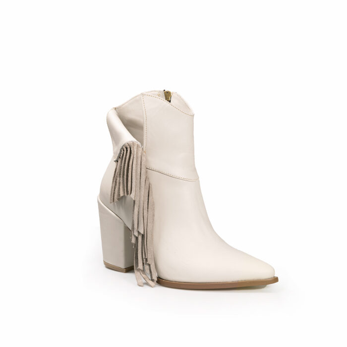 Botines Mujer En Piel Autentica VK NP3068 Napa Latte - Imagen 3