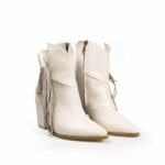 Botines Mujer En Piel Autentica VK NP3068 Napa Latte - Imagen 2