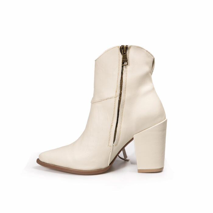 Botines Mujer En Piel Autentica VK NP3068 Napa Latte - Imagen 4