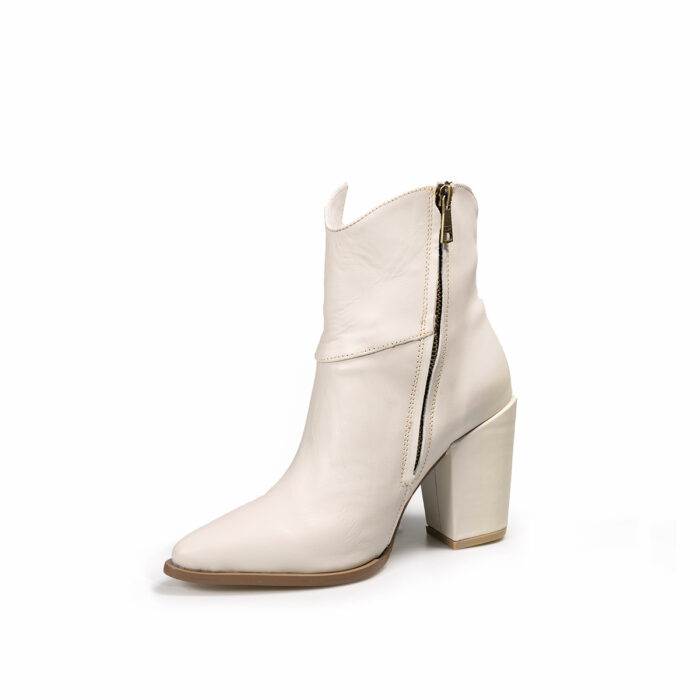 Botines Mujer En Piel Autentica VK NP3068 Napa Latte - Imagen 5