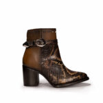 Botines Mujer En Piel Autentica Cuadra 4Q02PH Monaco